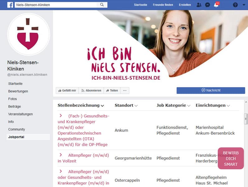 Niels-Stensen-Kliniken facejobs