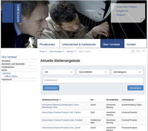 E Recruiting Software Fur Schweizer Bank Vontobel Rexx Systems