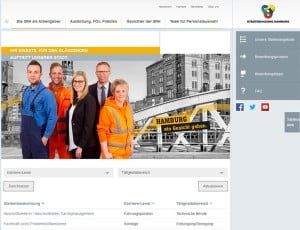 Career portal of Stadtreinigung Hamburg