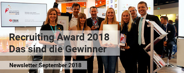 Newsletter September 2018: rexx award - Gewinner
