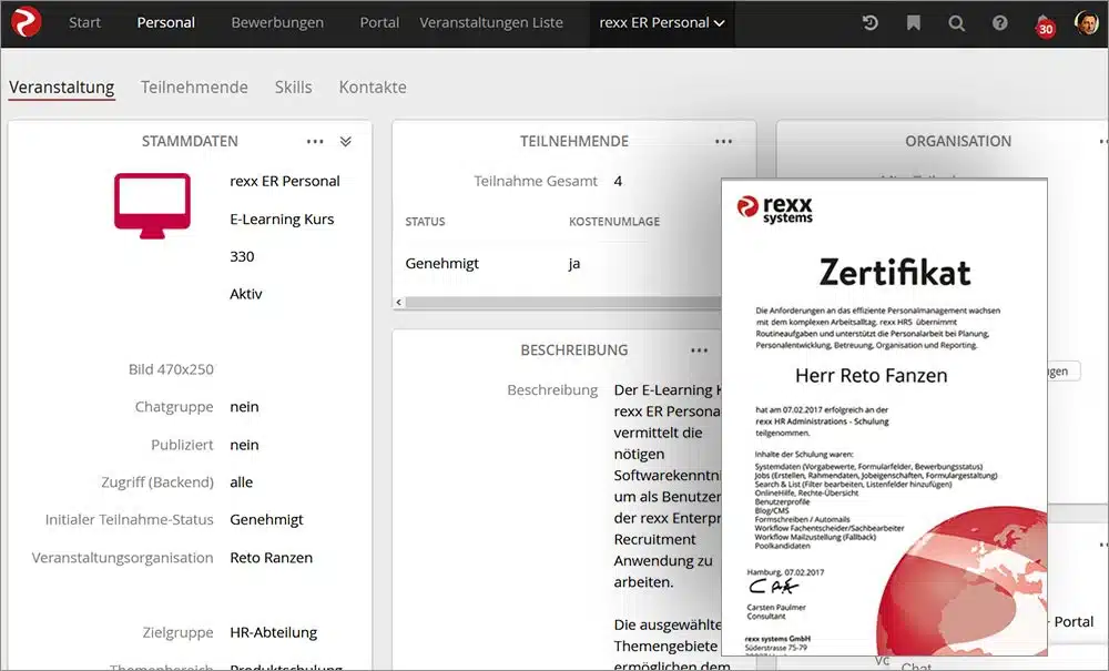 E-Learning Zertifikate und Bewertung