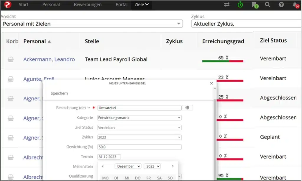 Zielvereinbarungen: Ziele definieren