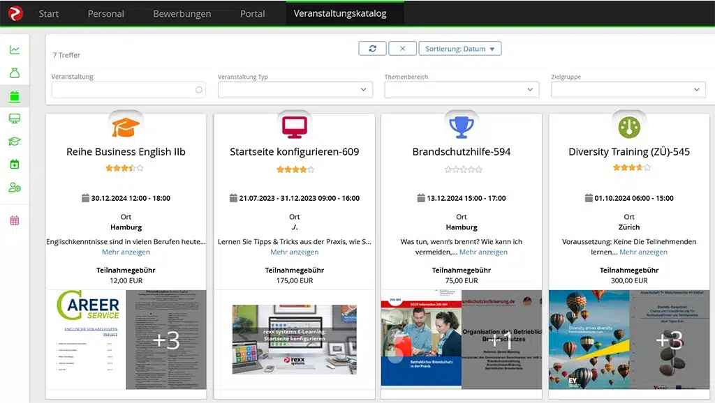 LMS Veranstaltungs Katalog im Portal LMS Veranstaltungs Katalog im Portal